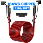 16AWG 3.6m/12FT SAE Quick Connect Harness, SAE to SAE Extension Cable Wire, SAE Polarity Reverse Adapter for Automotive, Quick Connect Disconnect SAE Power Connector, For Solar Panel, Automotive, Motorcycle, etc - Image 5