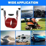 16AWG 3.6m/12FT SAE Quick Connect Harness, SAE to SAE Extension Cable Wire, SAE Polarity Reverse Adapter for Automotive, Quick Connect Disconnect SAE Power Connector, For Solar Panel, Automotive, Motorcycle, etc - Image 9