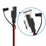 2 to 1 16AWG SAE Quick Connect Harness, SAE to SAE Extension Y Splitter Power Connector Cable, Quick Disconnect SAE Connector Suitable, for Solar Panel, RV, Automotive, Motorcycle, etc. (2FT/60CM). - Image 5
