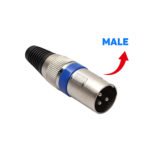 3-Pin XLR Cable Connectors, Professional XLR Male/Female Mic Connectors, 3PIN DMX Plug Jack Socket for DMX Signal Wire Microphone Audio Gear - 图片 3