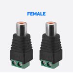 2PCS RCA adapter, Professional RCA Male Plugs, AV Male Plugs Speaker Wire to RCA Converter Speaker Phono Audio Jack - 图片 2