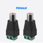 2PCS RCA adapter, Professional RCA Female Plugs, AV Female Plugs Speaker Wire to RCA Converter Speaker Phono Audio Jack - 图片 2