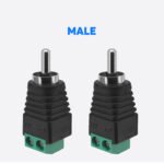 2PCS RCA adapter, Professional RCA Male Plugs, AV Male Plugs Speaker Wire to RCA Converter Speaker Phono Audio Jack - 图片 3