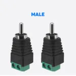 2PCS RCA adapter, Professional RCA Female Plugs, AV Female Plugs Speaker Wire to RCA Converter Speaker Phono Audio Jack - 图片 3