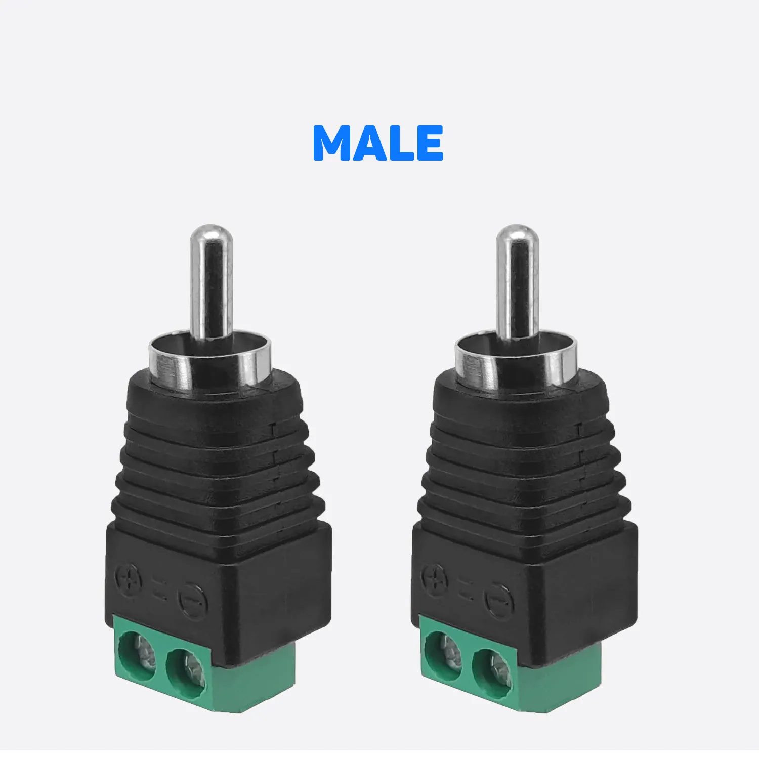 2PCS RCA adapter, Professional RCA Female Plugs, AV Female Plugs Speaker Wire to RCA Converter Speaker Phono Audio Jack - 图片 3