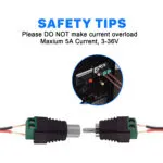 2PCS RCA adapter, Professional RCA Female Plugs, AV Female Plugs Speaker Wire to RCA Converter Speaker Phono Audio Jack - 图片 4