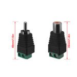 2PCS RCA adapter, Professional RCA Male Plugs, AV Male Plugs Speaker Wire to RCA Converter Speaker Phono Audio Jack - 图片 5
