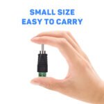 2PCS RCA adapter, Professional RCA Male Plugs, AV Male Plugs Speaker Wire to RCA Converter Speaker Phono Audio Jack - 图片 6