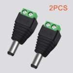 2PCS DC Female To Positive And Negative Terminals, 12V DC Power Connector 5.5mm x 2.1mm, 2.1DC Power Jack Adapter for for CCTV Security Camera Led Strip Light – Bild 2