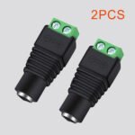 2PCS DC Female To Positive And Negative Terminals, 12V DC Power Connector 5.5mm x 2.1mm, 2.1DC Power Jack Adapter for for CCTV Security Camera Led Strip Light – Bild 3