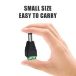 2PCS DC Female To Positive And Negative Terminals, 12V DC Power Connector 5.5mm x 2.1mm, 2.1DC Power Jack Adapter for for CCTV Security Camera Led Strip Light – Bild 5