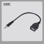 AUX to USB Cable, 3.5mm Universal OTG Adapter Cable, High-Speed Cat7 Plug & Play Car Audio Cable for Seamless In-Car & Exterior Audio