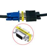 VGA Connector Female To Female Adapter, Mini Gender Changer 15 Pin Convert M/F Serial Cable Gender Changer Coupler Adapter – Bild 6