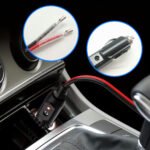 16AWG 35cm/14in Car Plug Male Extension Cable - 12V/24V 15A Fuse, short extension cord, Without Battery for Vehicle Charger 1PC/2PCS - 图片 3