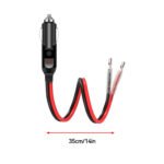 16AWG 35cm/14in Car Plug Male Extension Cable - 12V/24V 15A Fuse, short extension cord, Without Battery for Vehicle Charger 1PC/2PCS - 图片 6