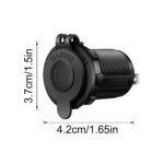 1PC Car Plug Lighter Socket | 12V/24V/30V Power Adapter for Boat, Motorcycle, ATV, RV, Tractor Power Outlet Socket Receptacle Accessories Plug, Auxiliary Connector, ABS Material, Without Battery - Image 7