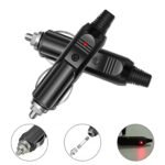 2PCS 12v Car Lighter Plug Socket Male Connector with 15A Fuse LED Lighter - Imagen 6