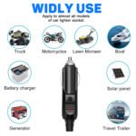 2PCS 12v Car Lighter Plug Socket Male Connector with 15A Fuse LED Lighter - Imagen 8
