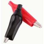 22pcs alligator clips electrical mini, 27mm - Black & Red Plastic Sleeve, Auxiliary Connector, for Test Probes and Meters, Uncharged Power Mode, No Battery Required - Image 3
