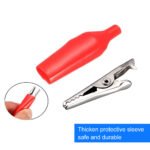 22pcs alligator clips electrical mini, 27mm - Black & Red Plastic Sleeve, Auxiliary Connector, for Test Probes and Meters, Uncharged Power Mode, No Battery Required - Image 7