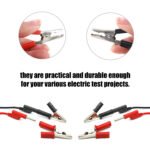 20pcs Metal Alligator Clips With Sheath, 55mm/2.16in alligator clips electrical, Crocodile Test Clamps, Jacket Clips, Electrician Clips, Cable Clipsfor Electrical Or Laboratory Testing - Imagen 3
