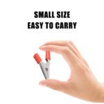 20pcs Metal Alligator Clips With Sheath, 55mm/2.16in alligator clips electrical, Crocodile Test Clamps, Jacket Clips, Electrician Clips, Cable Clipsfor Electrical Or Laboratory Testing - Imagen 4