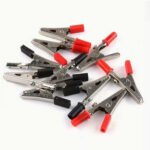 20pcs Metal Alligator Clips With Sheath, 55mm/2.16in alligator clips electrical, Crocodile Test Clamps, Jacket Clips, Electrician Clips, Cable Clipsfor Electrical Or Laboratory Testing - Imagen 6