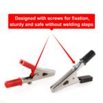 20pcs Metal Alligator Clips With Sheath, 55mm/2.16in alligator clips electrical, Crocodile Test Clamps, Jacket Clips, Electrician Clips, Cable Clipsfor Electrical Or Laboratory Testing - Imagen 8