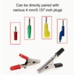 20pcs Metal Alligator Clips With Sheath, 55mm/2.16in alligator clips electrical, Crocodile Test Clamps, Jacket Clips, Electrician Clips, Cable Clipsfor Electrical Or Laboratory Testing - Imagen 9