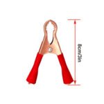 4PCS Alligator Clips Electrical, 50A Metal Insulated Red Black Clamps, Heavy Duty Spring Loaded Boot for Car Truck Battery Charging Electrical Testing - Image 2