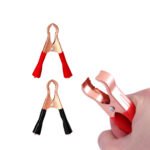 4PCS Alligator Clips Electrical, 50A Metal Insulated Red Black Clamps, Heavy Duty Spring Loaded Boot for Car Truck Battery Charging Electrical Testing - Image 4