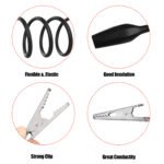 Alligator Clips Electrical 10pcs, 5 Colors Crocodile Tester Lead Jumping Wire, Cable with Clips for Electrical Testing Circuit Connection Experiments(Longth:49mm/19in) - 图片 3