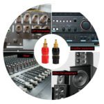 2PCS Banana Socket Test Probe Audio Speaker Terminal Binding Post Banana Plug Jack Socket Adapter Connector 4mm/0.157in Panel Mount Banana Socket Black and Red Hexagonal Single Link Wiring Post, for 4mm Plug Or Cable - Image 6