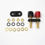 2PCS 4MM Copper 2-Way Banana Plug Jack Socket Binding Post Video Speaker Terminal Connectors Power Amplifier Dual Insulated Terminals 2-Way Banana Plug Jack Female Socket for Speaker/Power Amplifier Terminal (Black&Red) - Image 4