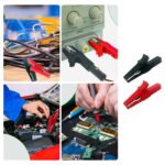 Alligator Clips Electrical & Banana Plug Test Probe Kit, Fully Insulated 30A Safety Test Alligator Clips For DIY Projects, Multimeter Probe, Tester, Multimeter Accessories, Crocodile Clip, Multimeter Lead, Electrician Test Lead - 4pcs in a Pack - Image 2