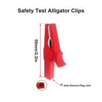 Alligator Clips Electrical & Banana Plug Test Probe Kit, Fully Insulated 30A Safety Test Alligator Clips For DIY Projects, Multimeter Probe, Tester, Multimeter Accessories, Crocodile Clip, Multimeter Lead, Electrician Test Lead - 4pcs in a Pack - Image 6