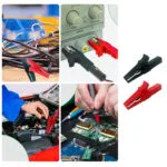 Alligator Clips Electrical Fully Insulated 30A Safety Test - 12pcs 55mm Battery Test Clip for Car, Electrical Test, Battery Connection (Red+Black) - 图片 3