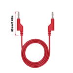 2PCS Banana To Banana Plug Test Leads, 4mm Stackable Banana Plug Wire Test Cable Lead, Electrical Test Wire For Multimeter - 图片 2