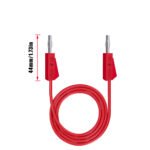 2PCS Multimeter Leads, Electrical Test Wire Cable, 4mm Stackable Banana To Banana Plug Test Lead for Multimeter – Bild 2