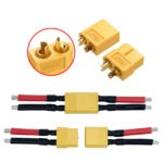 3Pairs XT60 Connector Male & Female Plug Cord, 12AWG Extension Cable 50mm For RC Cars, Quadcopters, Airplanes, Boats - Battery Parts Replacement, Without Battery - Image 3