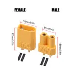 10Pairs XT30 Connectors Plugs Male & Female With Heat Shrink For RC Car/Boat/LiPo Battery - Imagen 4