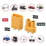 10Pairs XT30 Connectors Plugs Male & Female With Heat Shrink For RC Car/Boat/LiPo Battery - Imagen 9