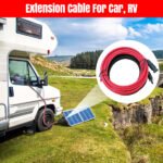 6m/20FT Solar Cable 10AWG(6mm2) Solar Extension Cable with PV Compatible Female and Male Connector, Solar Panel Wiring Adapter (Red + Black), For Car Portable Power Station, RV & Boat Solar Panel - Image 5