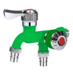 1PC Orange Dual Control Faucet, 1/2" Dual Outlet Faucet, Universal Interface Connector, Plastic Washing Machine Faucet - Single Cold Water, Wall-Mounted, Random Color & Pattern – Bild 3