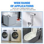 1PC Green Dual Control Faucet, 1/2" Dual Outlet Faucet, Universal Interface Connector, Plastic Washing Machine Faucet - Single Cold Water, Wall-Mounted, Random Color & Pattern – Bild 9