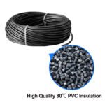 18AWG 30m/100FT Low Voltage Wire Cable Conductor Red Cable, Flexible Wire Extension Cord Copper Clad Aluminum Wire 12V/24V DC Cable for Speaker Wires, LED Wires, Automotive Wires - Image 2