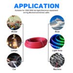 18AWG 30m/100FT Low Voltage Wire Cable Conductor Red Cable, Flexible Wire Extension Cord Copper Clad Aluminum Wire 12V/24V DC Cable for Speaker Wires, LED Wires, Automotive Wires - Image 5