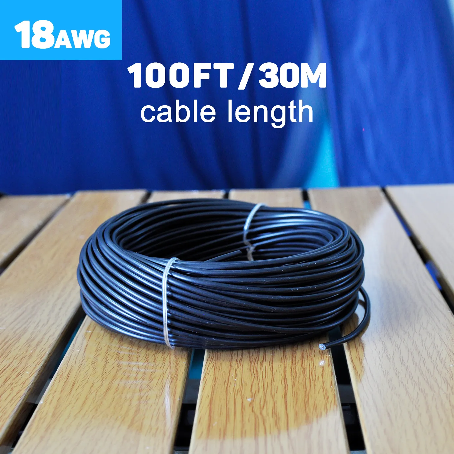 18AWG 100m/328FT Low Voltage Wire Cable Conductor Red Cable, Flexible Wire Extension Cord Copper Clad Aluminum Wire 12V/24V DC Cable for Speaker Wires, LED Wires, Automotive Wires – Bild 6