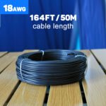18AWG 30m/100FT Low Voltage Wire Cable Conductor Red Cable, Flexible Wire Extension Cord Copper Clad Aluminum Wire 12V/24V DC Cable for Speaker Wires, LED Wires, Automotive Wires - Image 7