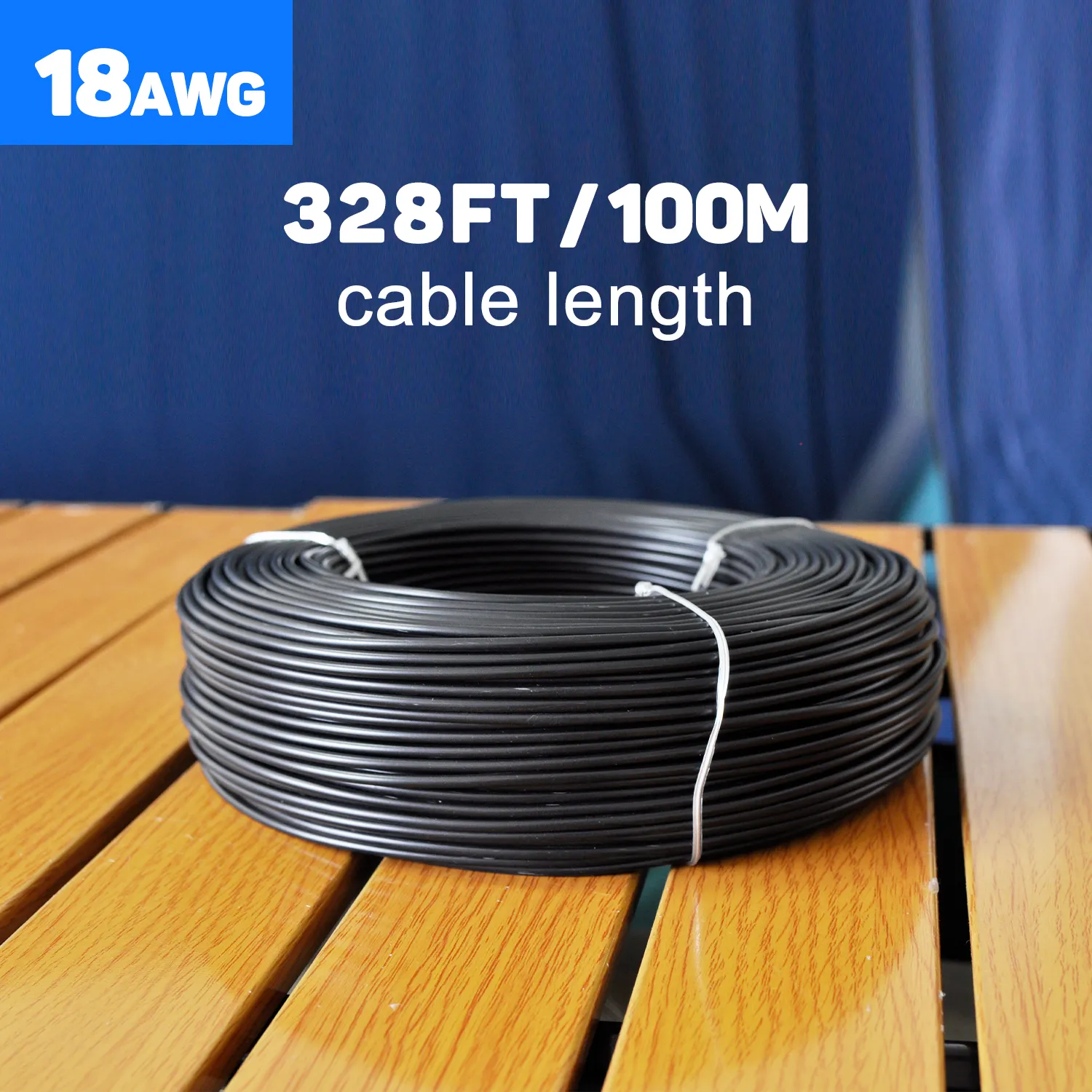 18AWG 100m/328FT Low Voltage Wire Cable Conductor Red Cable, Flexible Wire Extension Cord Copper Clad Aluminum Wire 12V/24V DC Cable for Speaker Wires, LED Wires, Automotive Wires – Bild 8